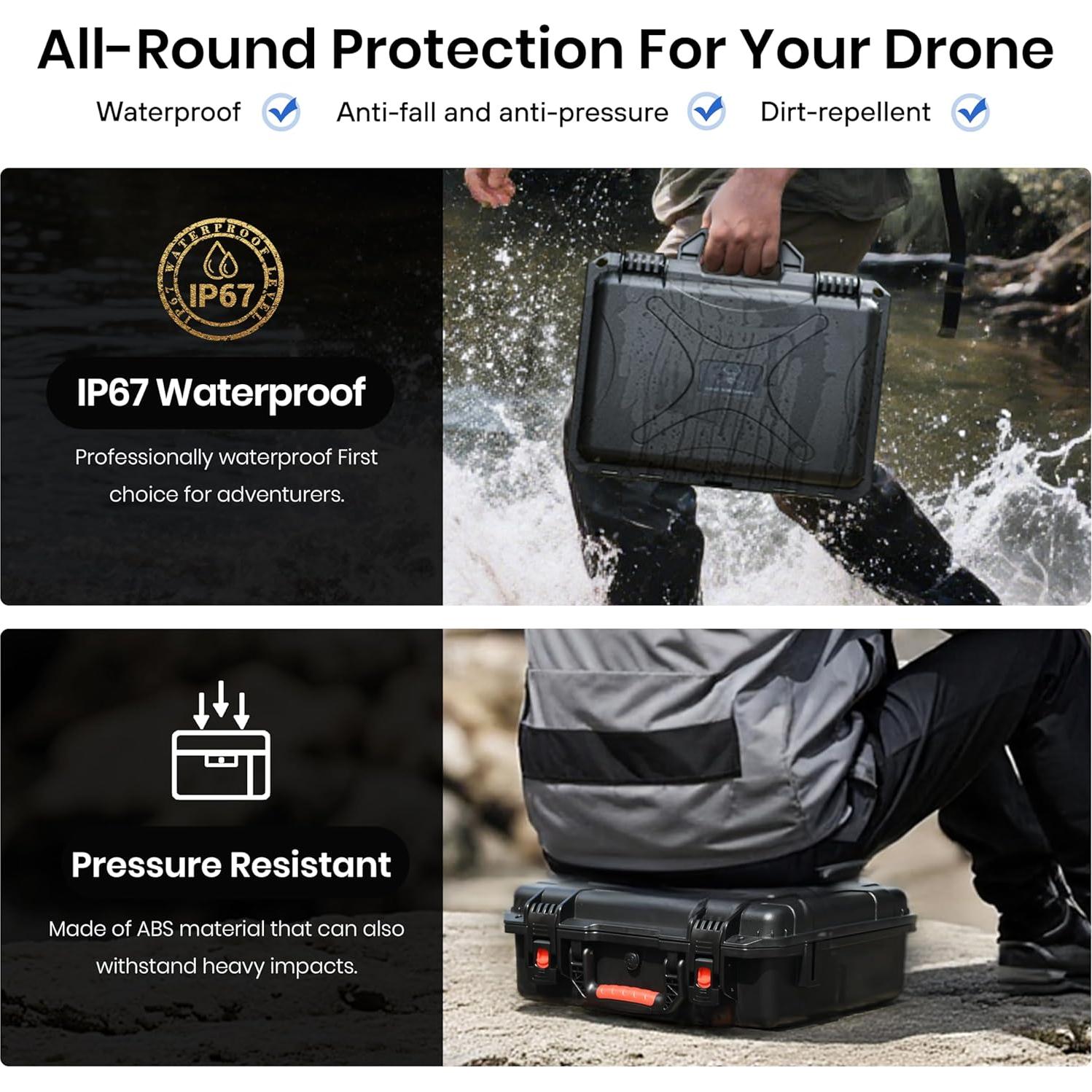 Funda Dura Impermeable STARTRC para DJI Mini 5 Pro y Accesorios