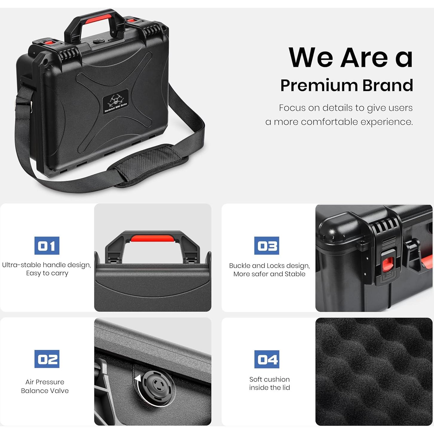 Funda Dura Impermeable STARTRC para DJI Mini 5 Pro y Accesorios