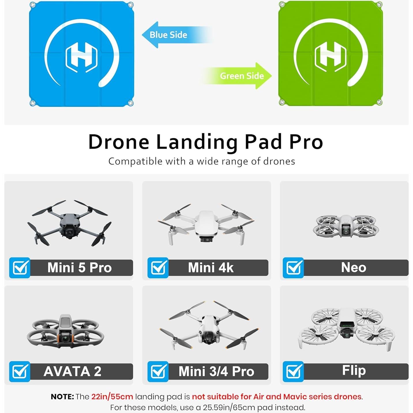 Plataforma de Aterrizaje Plegable STARTRC PHOTO 55x55cm Drones