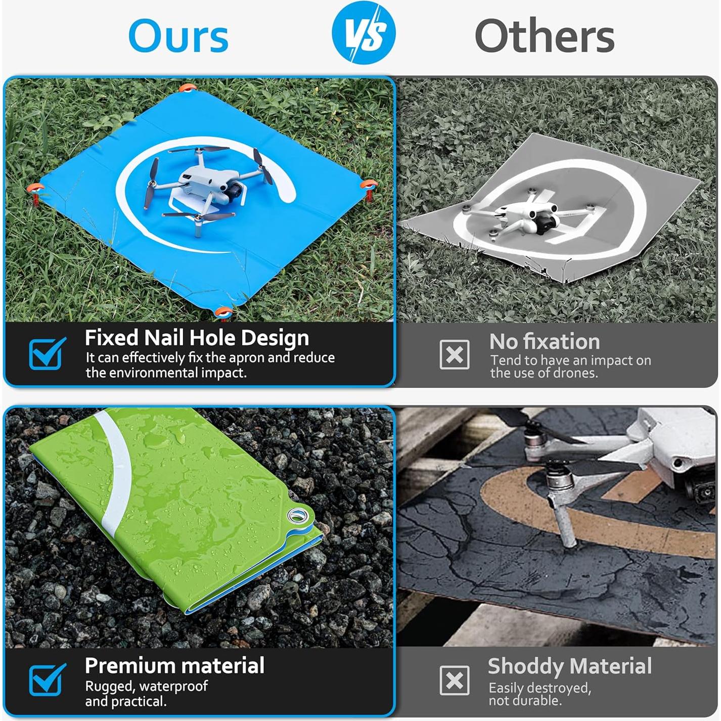 Plataforma de Aterrizaje Plegable STARTRC PHOTO 55x55cm Drones