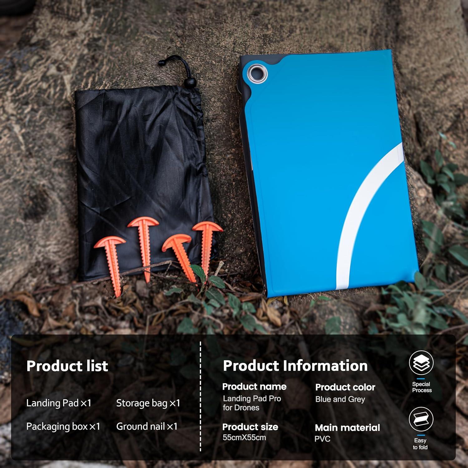 Plataforma de Aterrizaje Plegable STARTRC PHOTO 55x55cm Drones