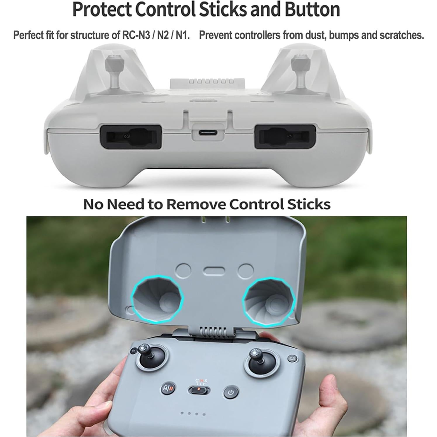 Protector de Control Remoto y Capota Solar para DJI RC-N3 N2 N1