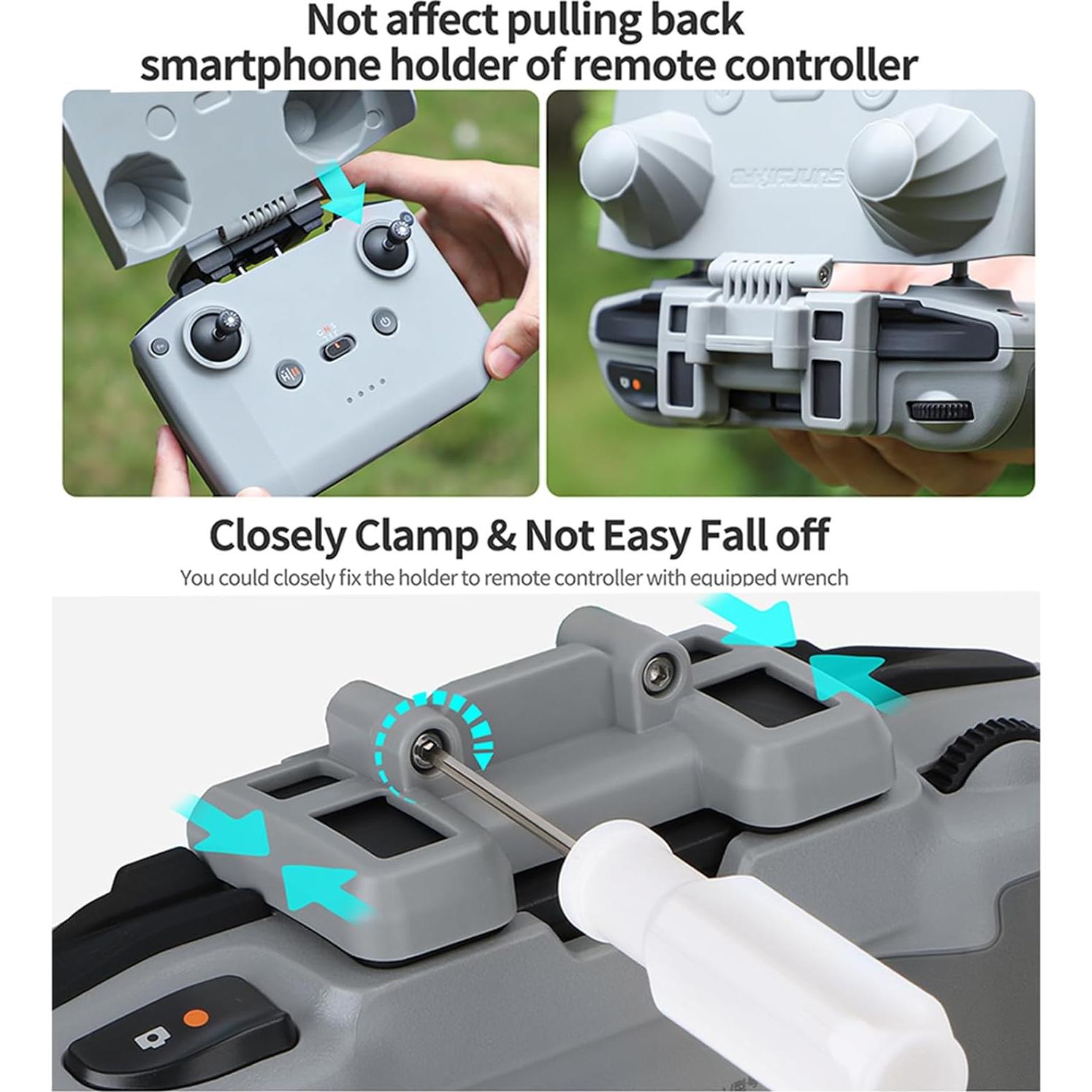 Protector de Control Remoto y Capota Solar para DJI RC-N3 N2 N1