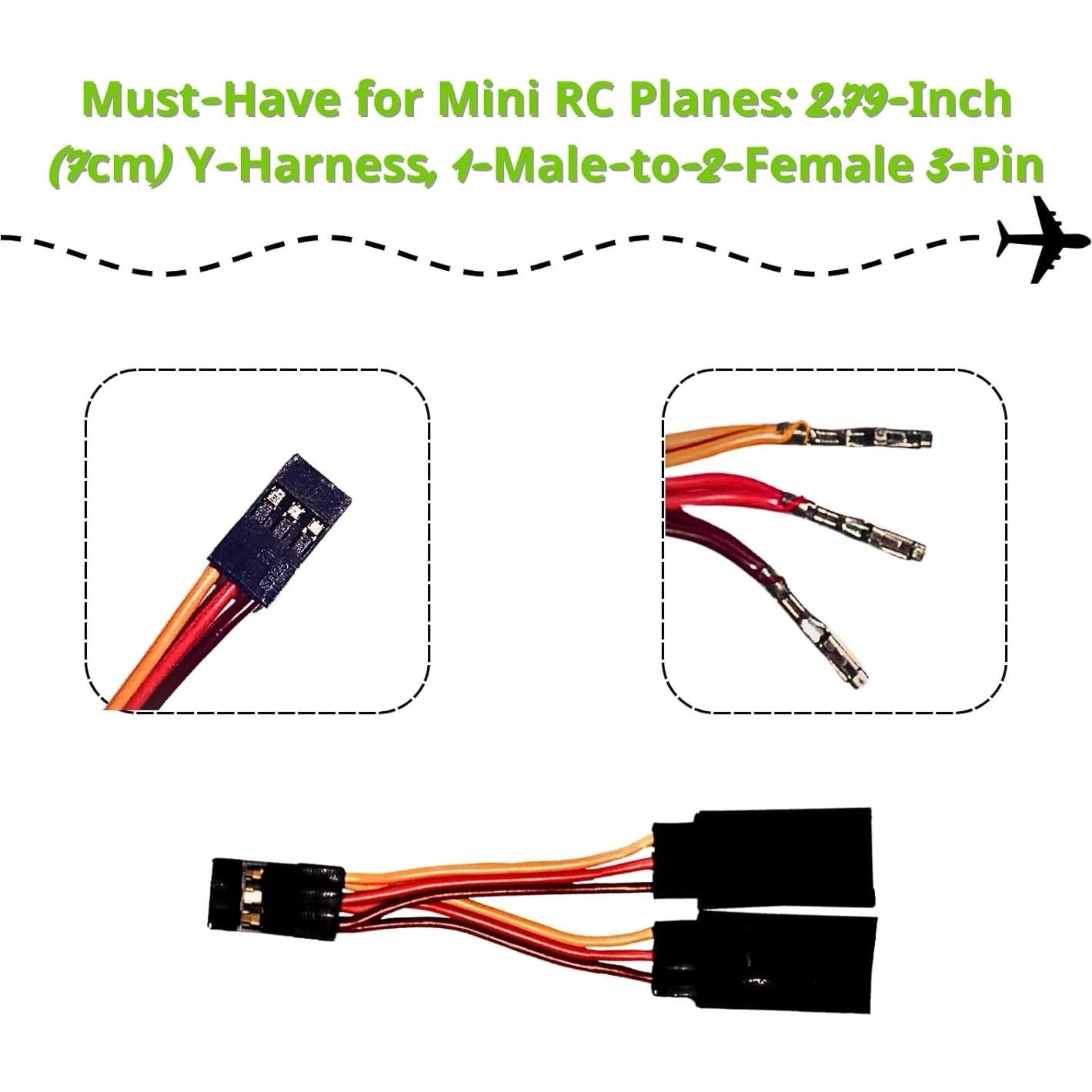 Kit 16 Piezas Cables de Extensión Servo y Divisor Y GekLiGuLu