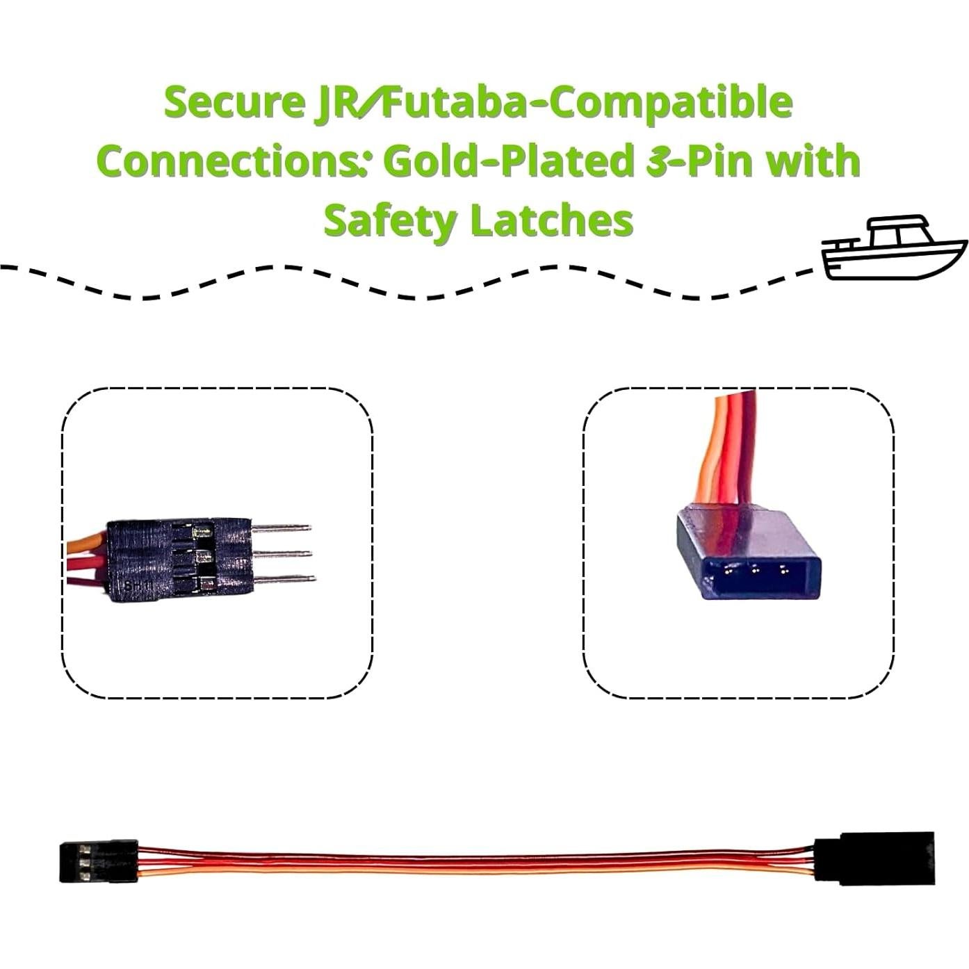 Kit 16 Piezas Cables de Extensión Servo y Divisor Y GekLiGuLu