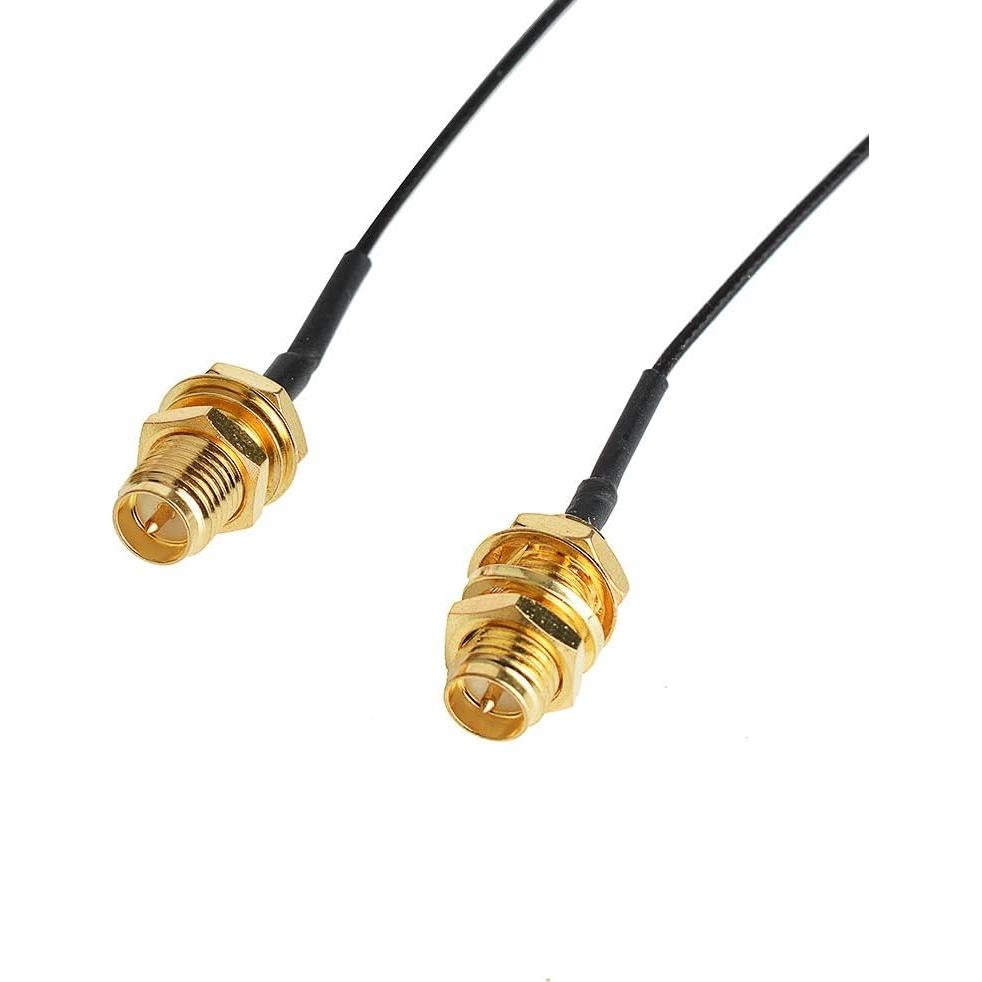 Antena WiFi Doble Banda 8dBi RP-SMA Macho + 2 Cables 35cm