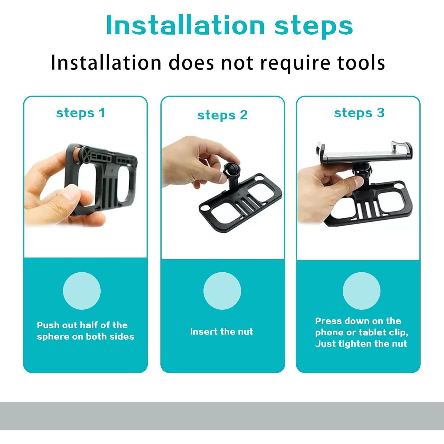 Soporte Ajustable para Controlador de Drone y Tableta HENWAFX 4.7-12.9"