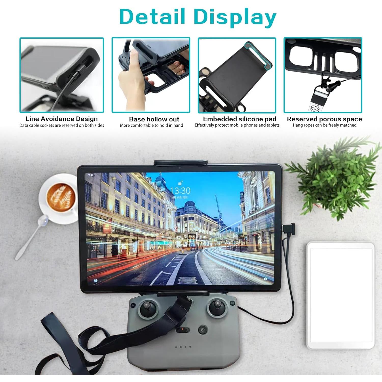 Soporte Ajustable para Controlador de Drone y Tableta HENWAFX 4.7-12.9"