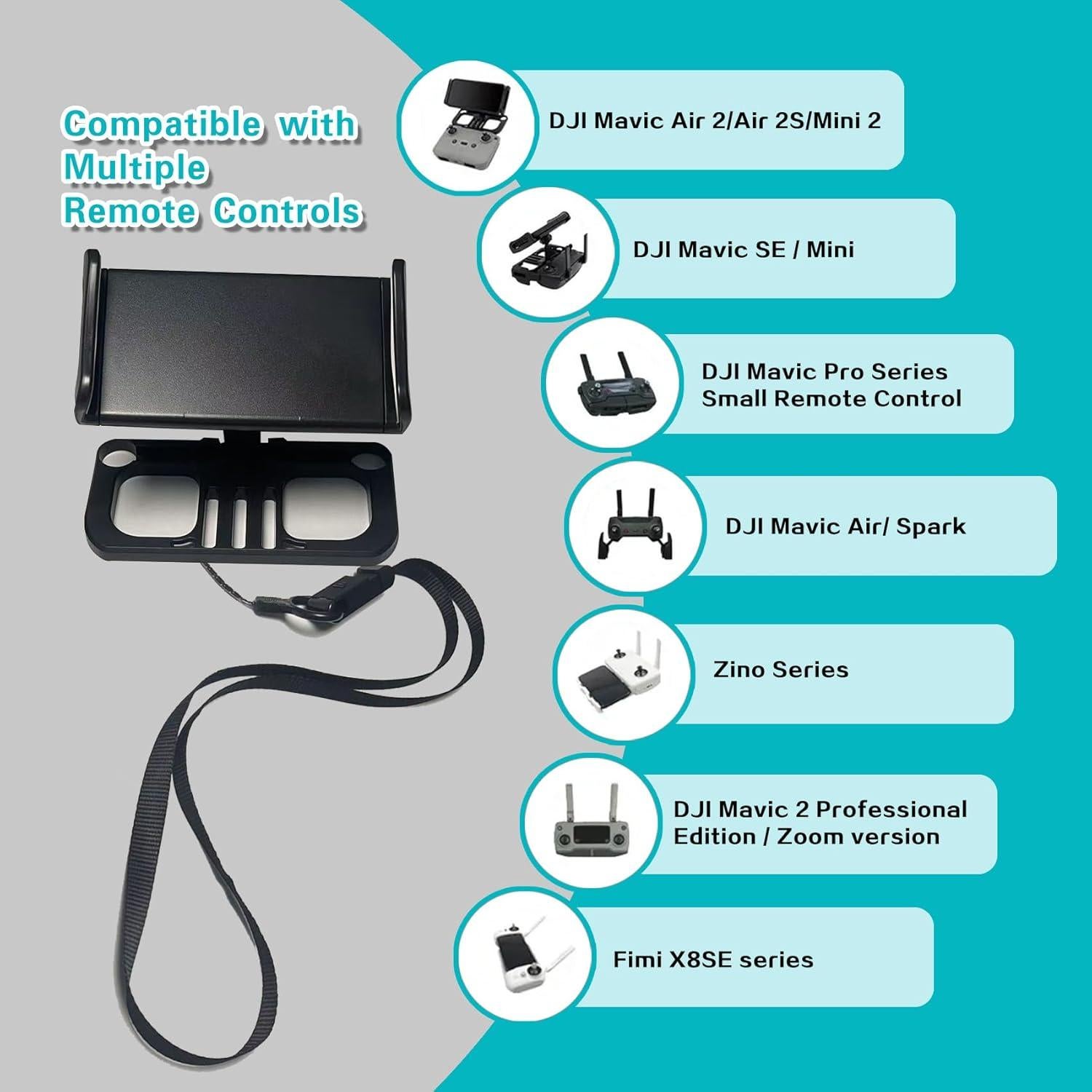 Soporte Ajustable para Controlador de Drone y Tableta HENWAFX 4.7-12.9"