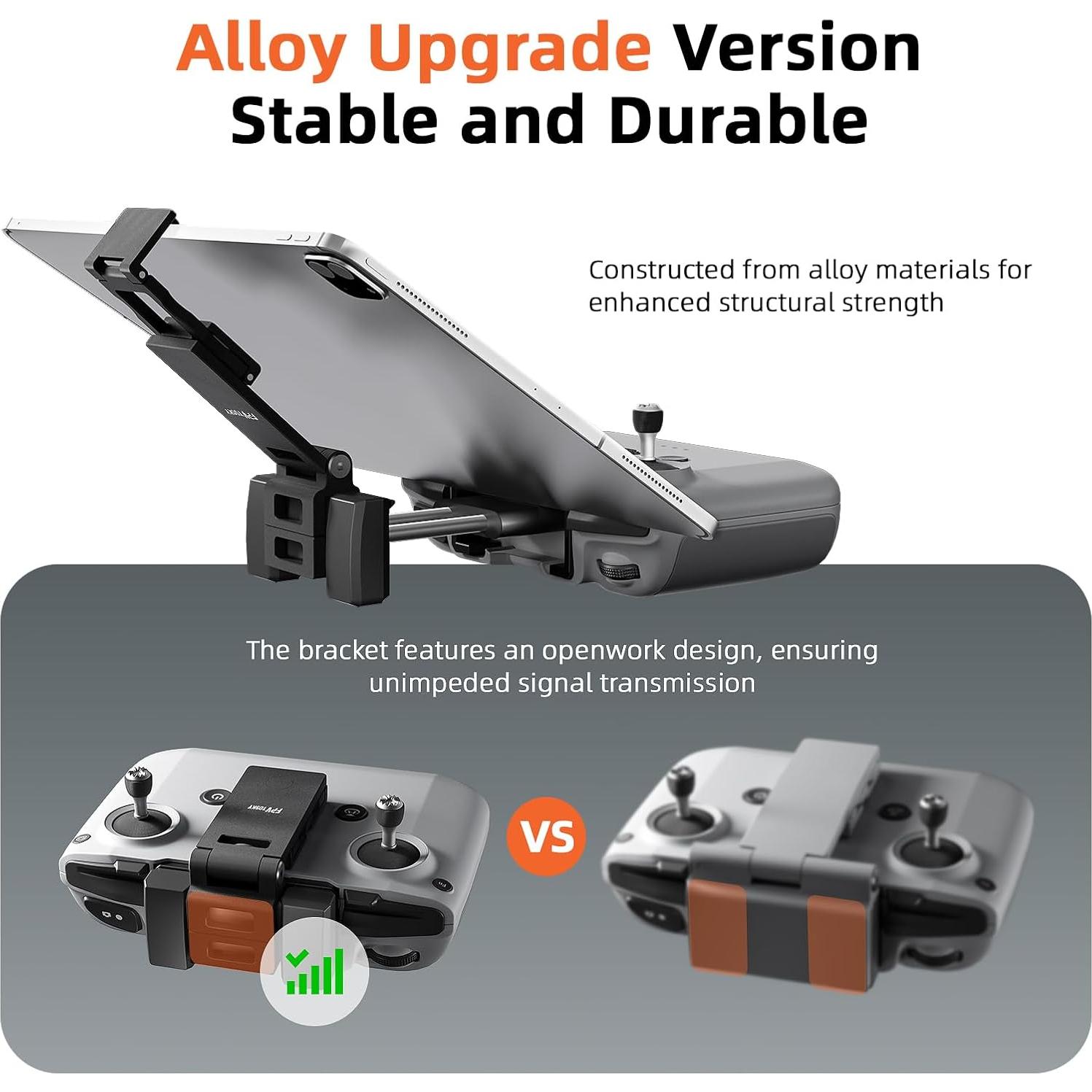 Soporte de Tableta FPVtosky para DJI Mini 5/4/3 Pro - Plegable 7-12"