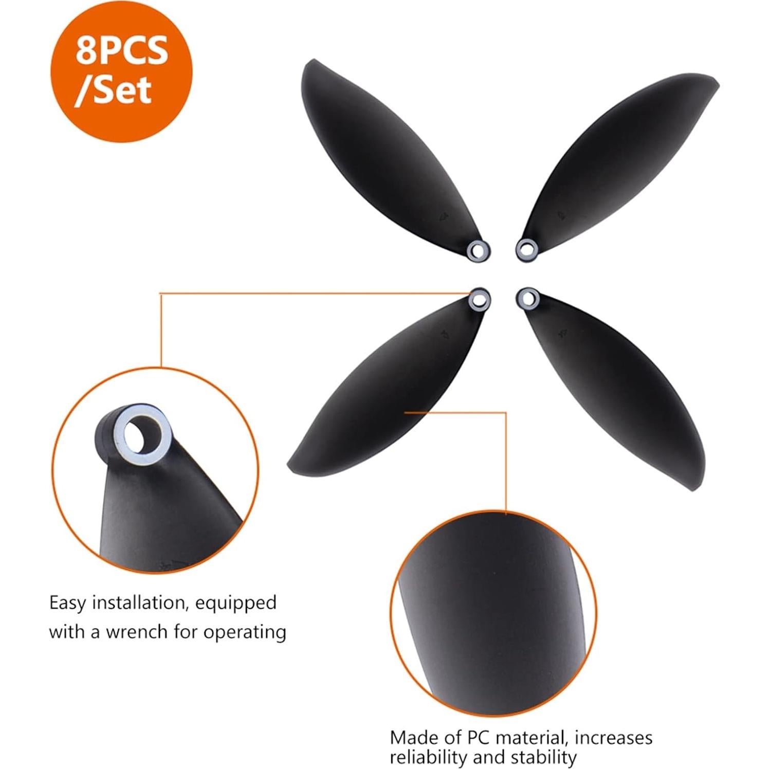 Juego de 8 Hélices de Repuesto para Drone Parrot Anafi