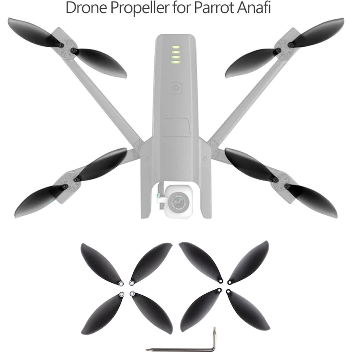 Juego de 8 Hélices de Repuesto para Drone Parrot Anafi