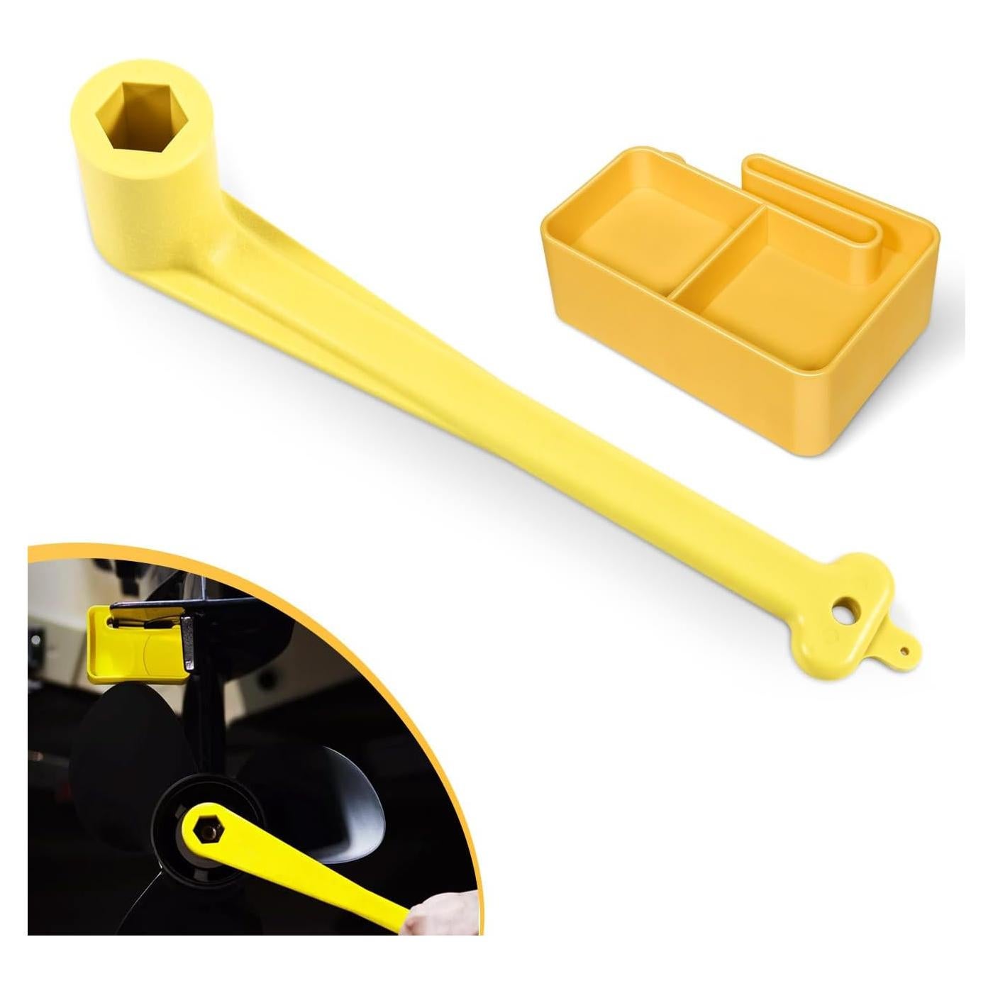 Llave de Hélice y Bloque de Parada Marina Yoursme Amarillo