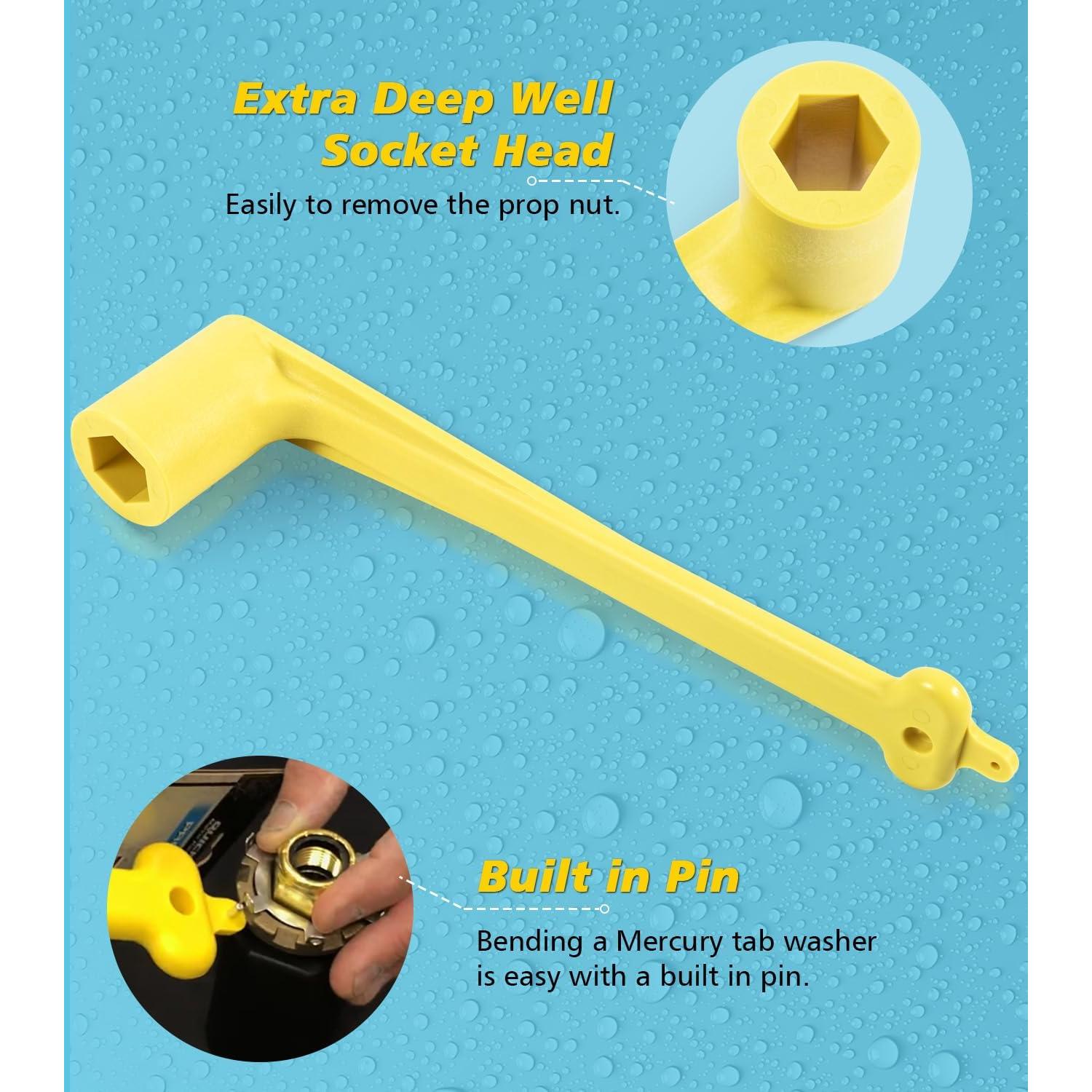 Llave de Hélice y Bloque de Parada Marina Yoursme Amarillo