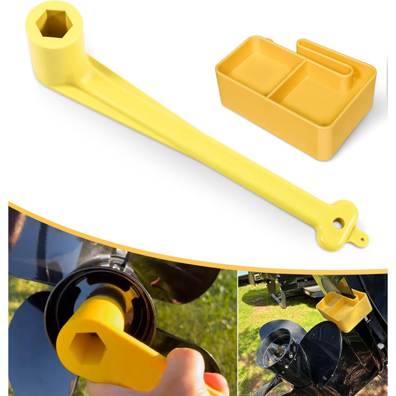 Llave de Hélice y Bloque de Parada Marina Yoursme Amarillo
