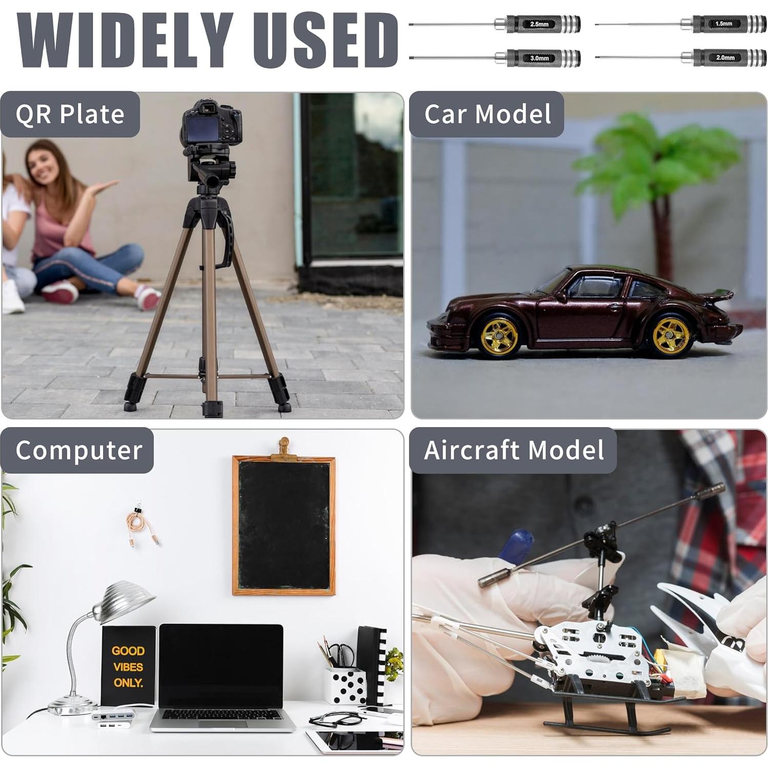 Juego de Destornilladores Hex MDLHOBBY 4 Piezas 1.5-3mm