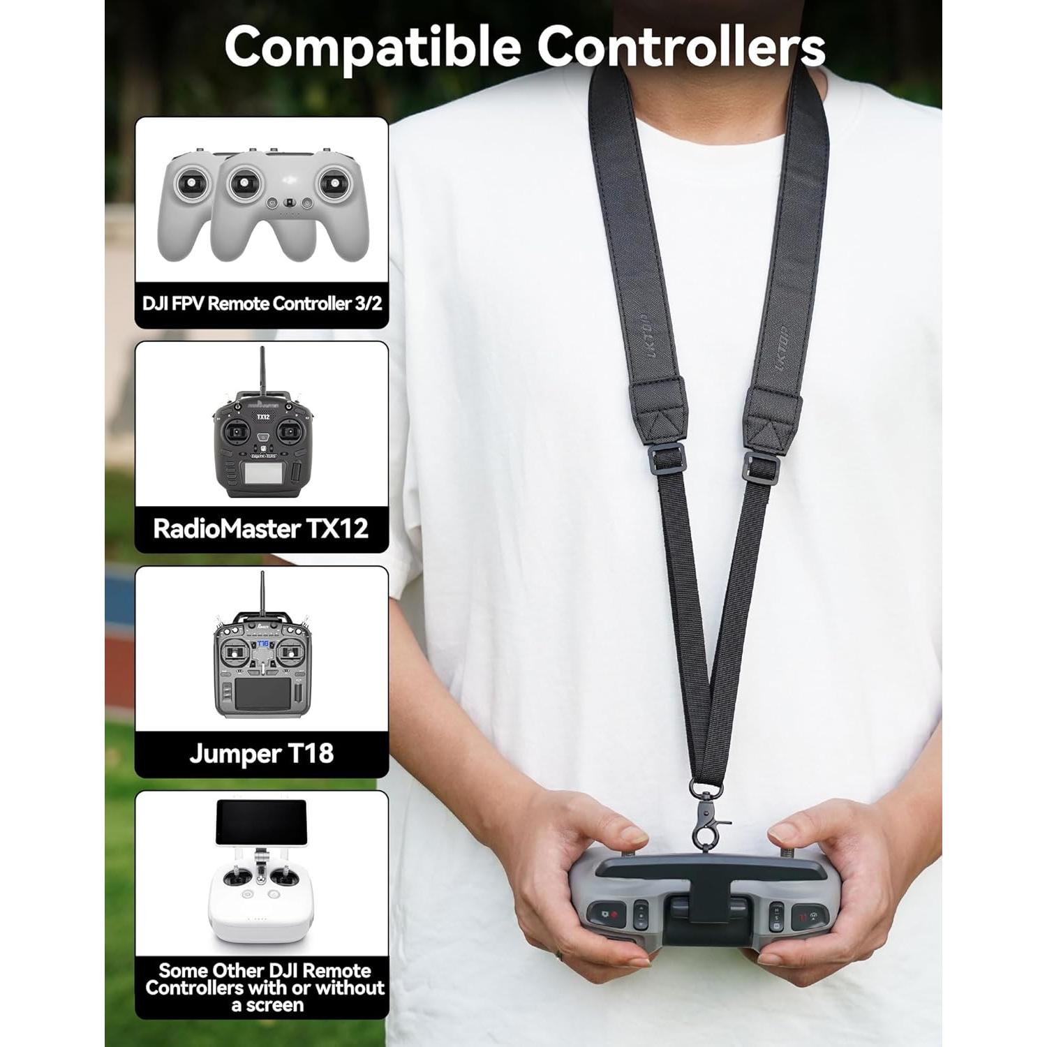 Cinta Ajustable LKTOP para Controlador DJI FPV 125-160 cm