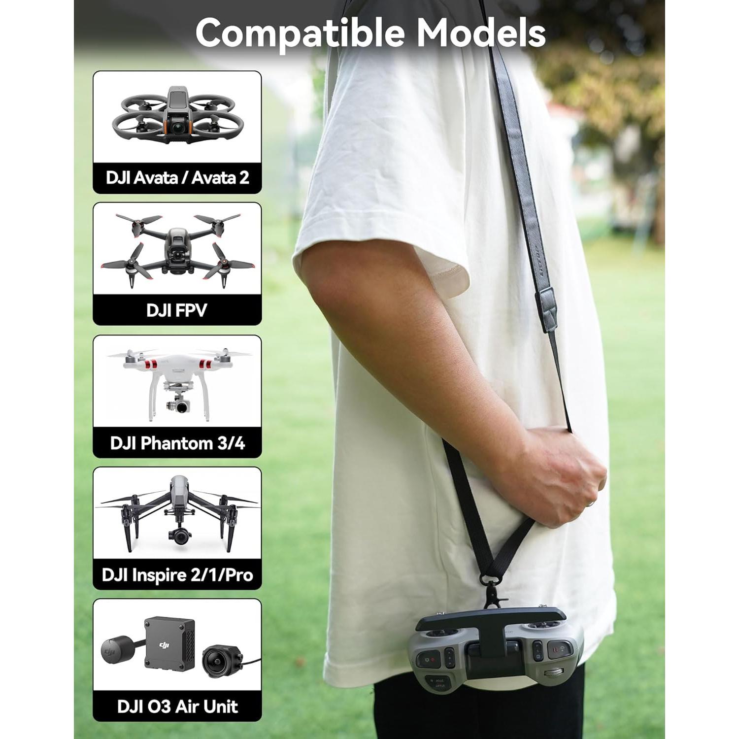 Cinta Ajustable LKTOP para Controlador DJI FPV 125-160 cm