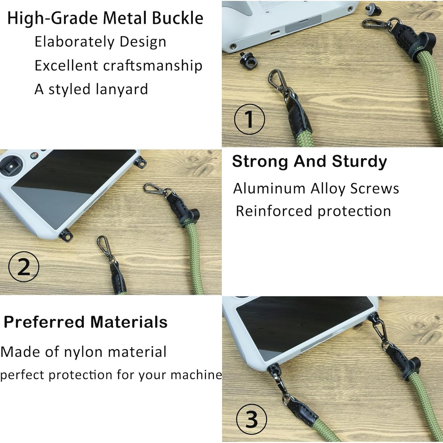 Correa de Cuello para Controlador DJI Mavic 3/2/Air 2S Verde