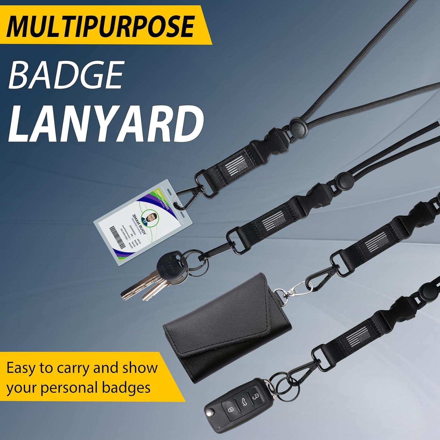 Cinta de Identificación Ajustable DAYGOS Negra con Bandera EE. UU.