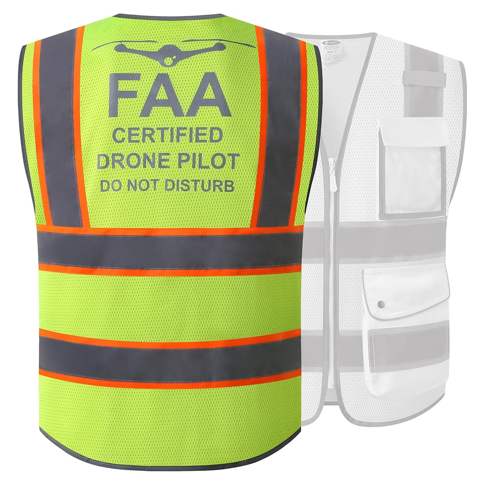 Chaleco de Seguridad JKSafety Alta Visibilidad Amarillo Grande