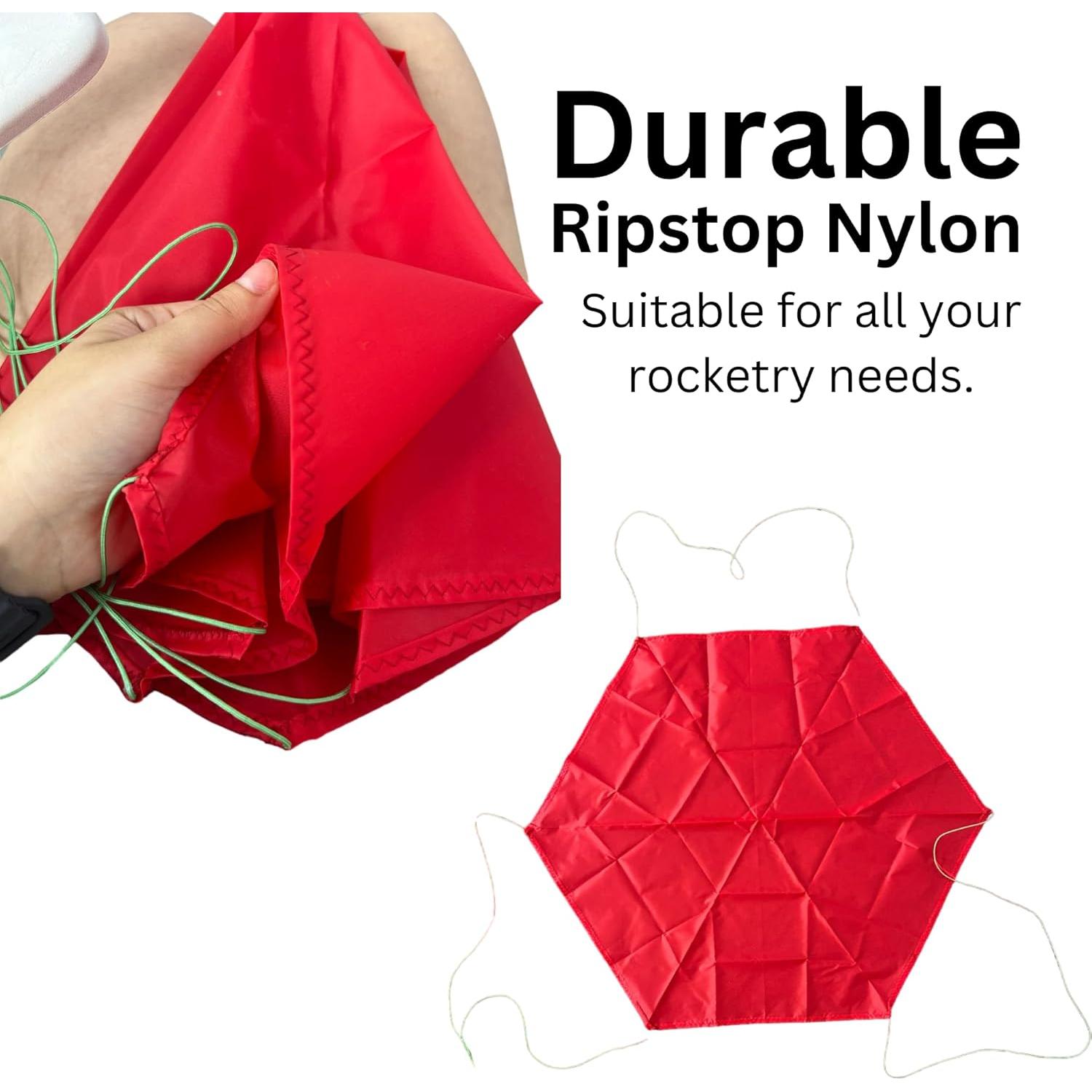 Paracaídas de Nylon Ripstop Space Trek 71 cm para Cohetes