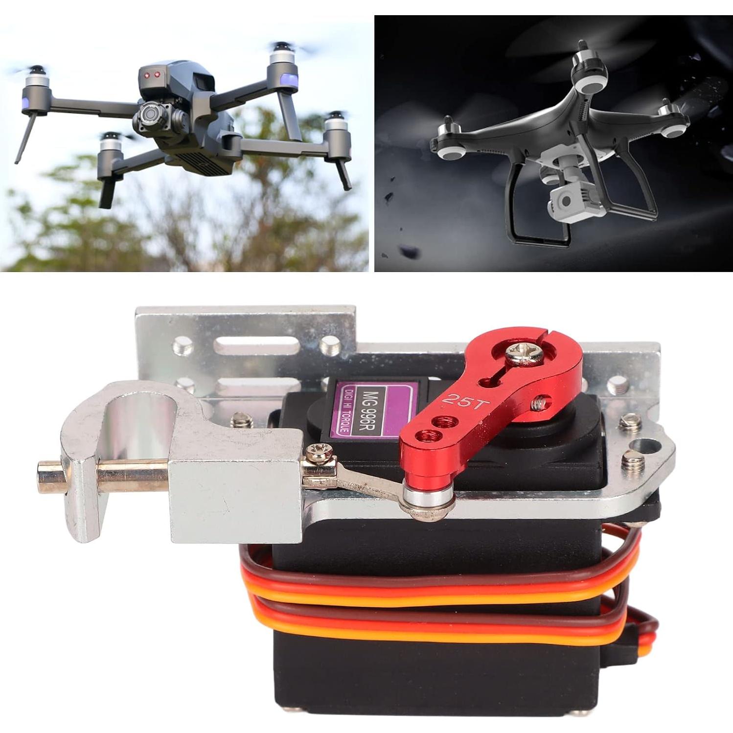 Dispensador de Drones Tyenaza con Servo, 85g, Aluminio y Plástico