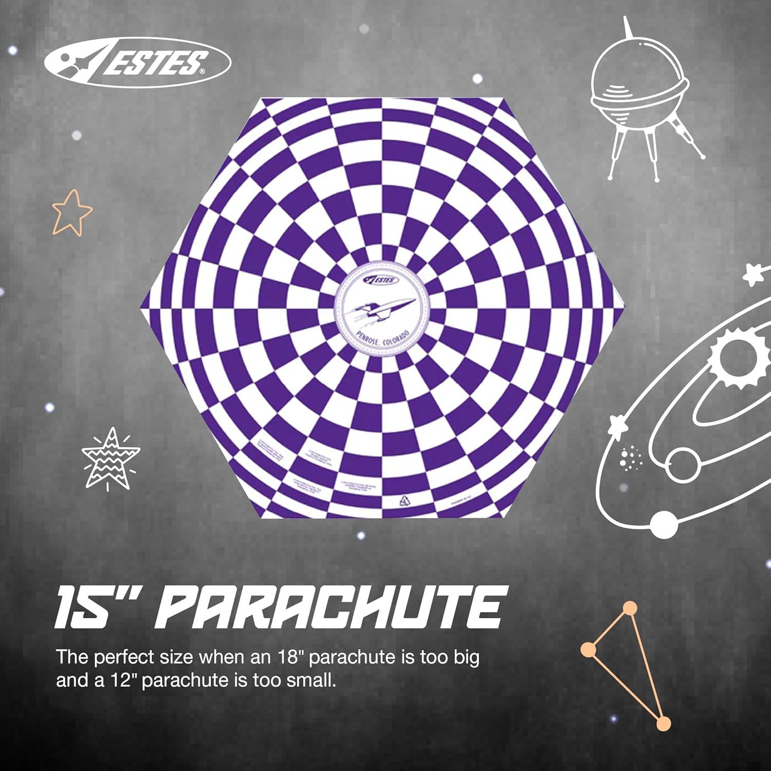 Paracaídas de 38 cm Estes 2265 para Cohetes Modelo