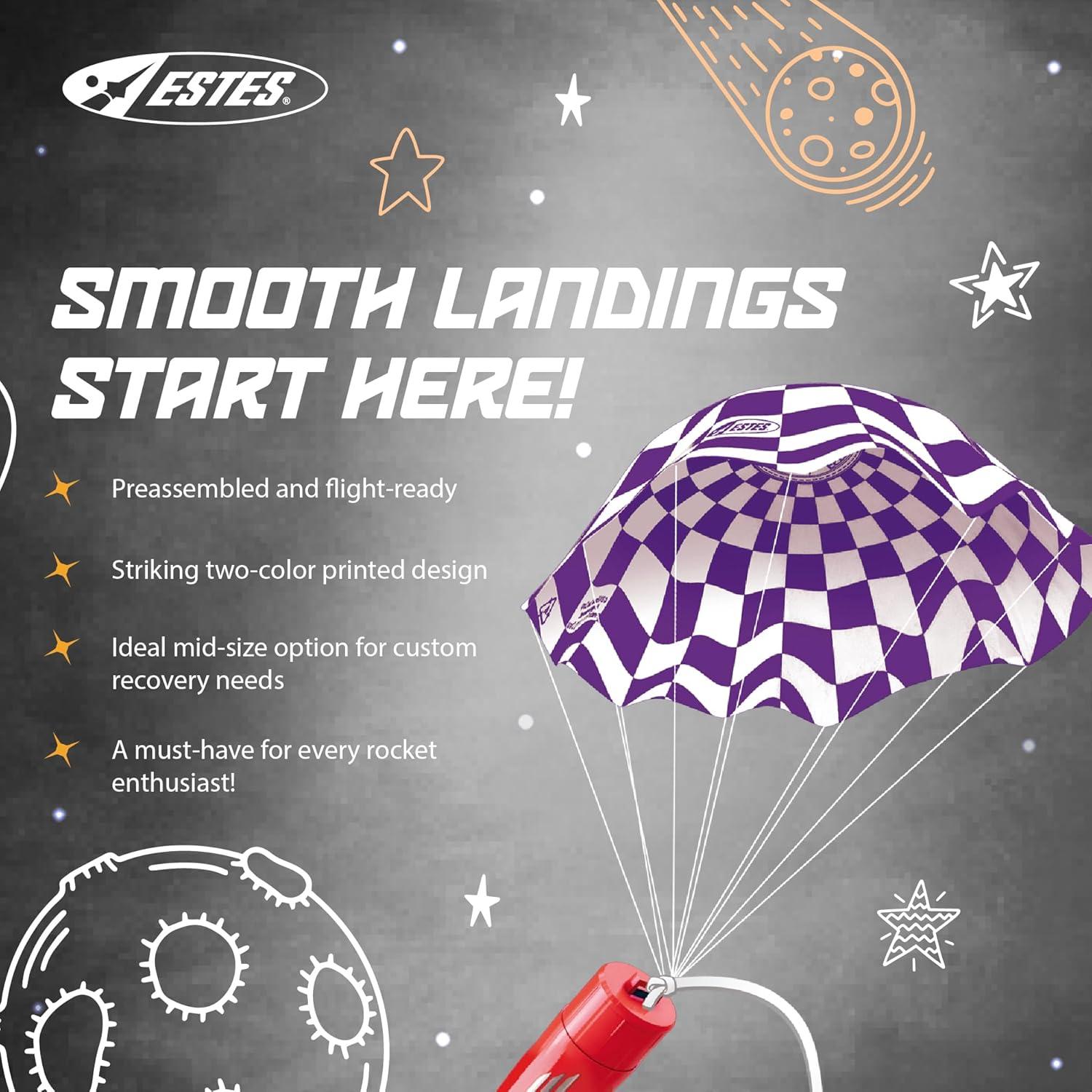 Paracaídas de 38 cm Estes 2265 para Cohetes Modelo