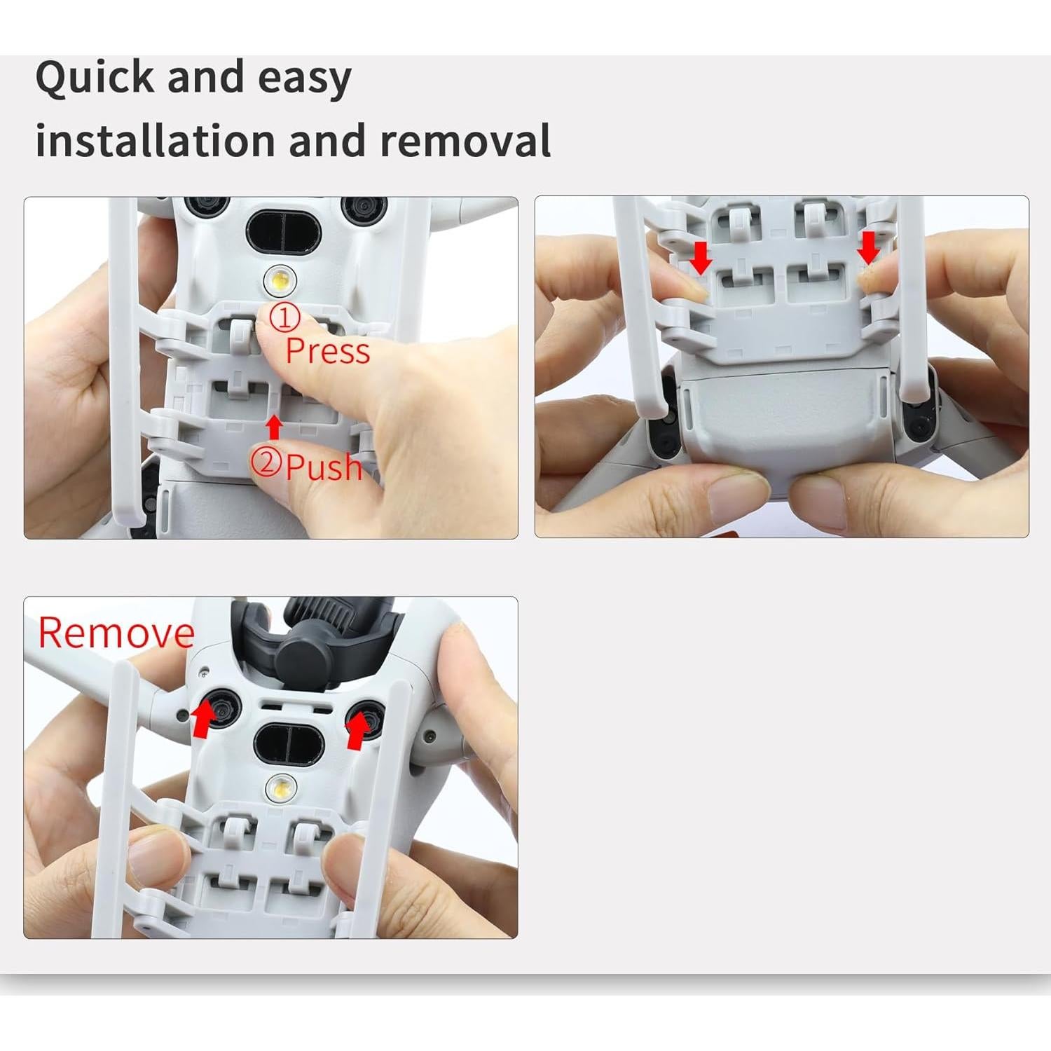 Tren de aterrizaje plegable LYONGTECH para dron DJI Mini 4 Pro