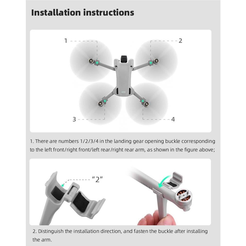 Extensiones de patas de aterrizaje BTG para DJI Mini 3 / Mini 3 Pro