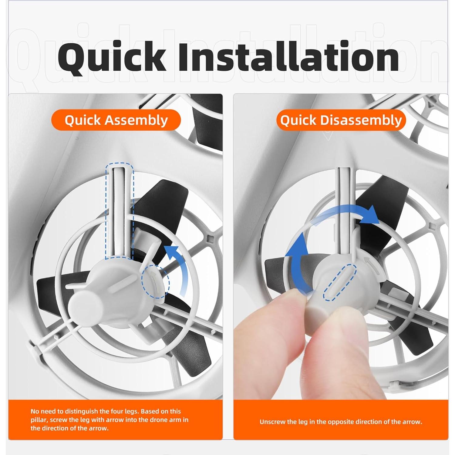 Patas de Aterrizaje Ligeras DJI NEO - Soporte Protector Naranja