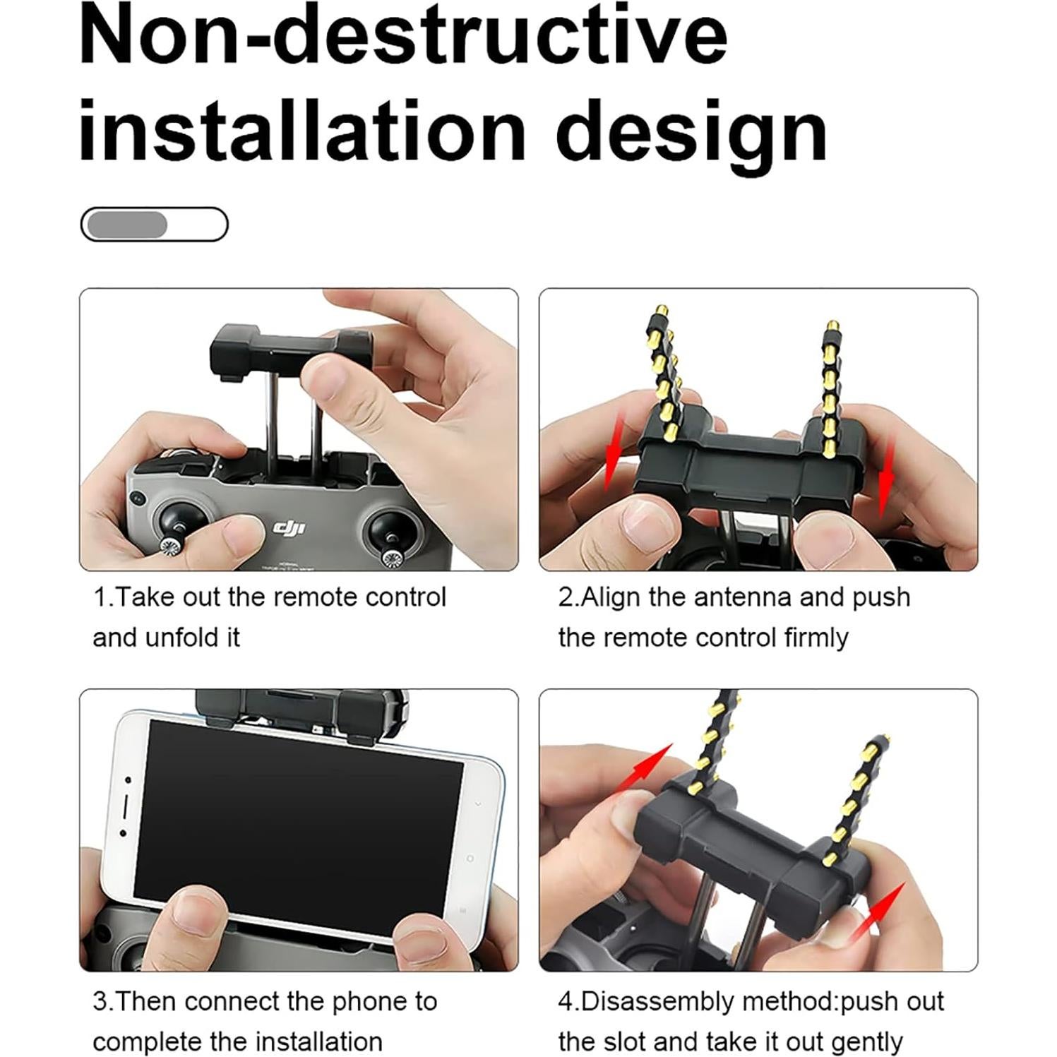 Aumentador de Antena Yagi 5.8GHz XINANEE para DJI Mini y Mavic