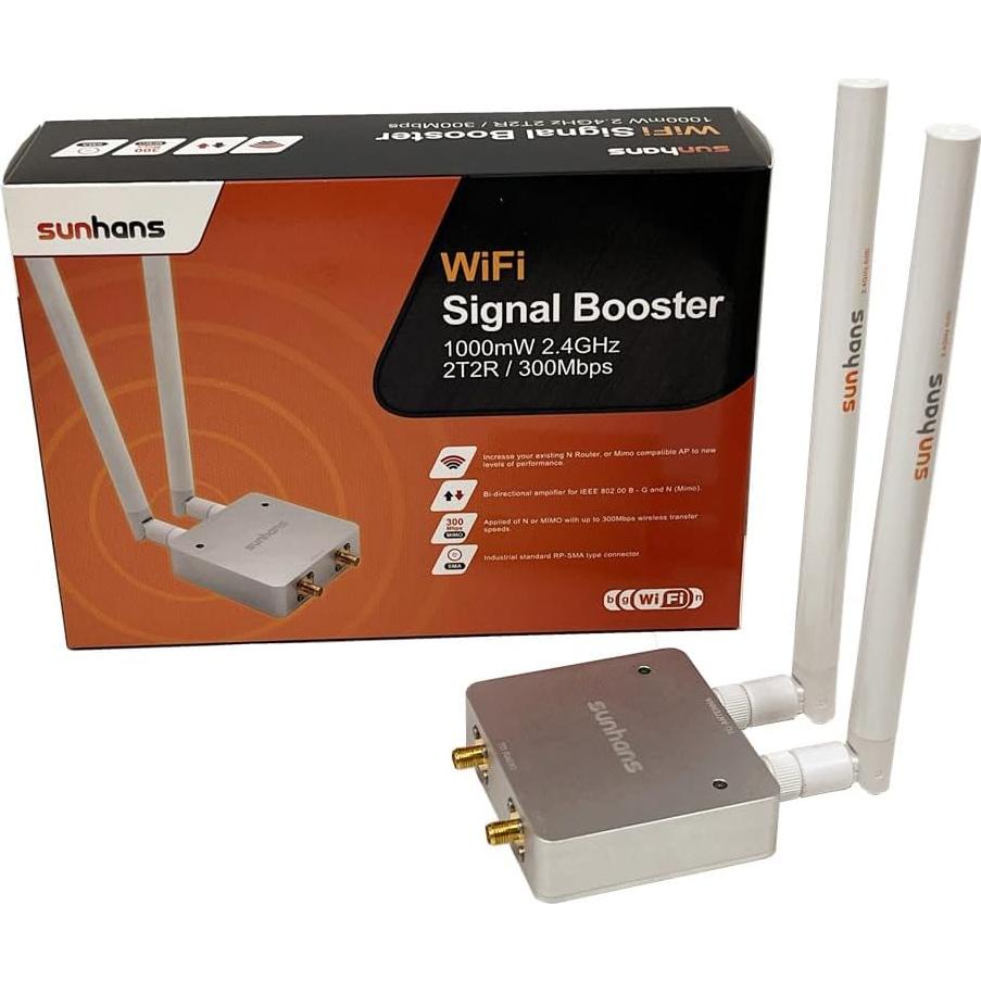 Amplificador de Señal WiFi Sunhans SH24Gi1000-D2 1000mW 2.4GHz