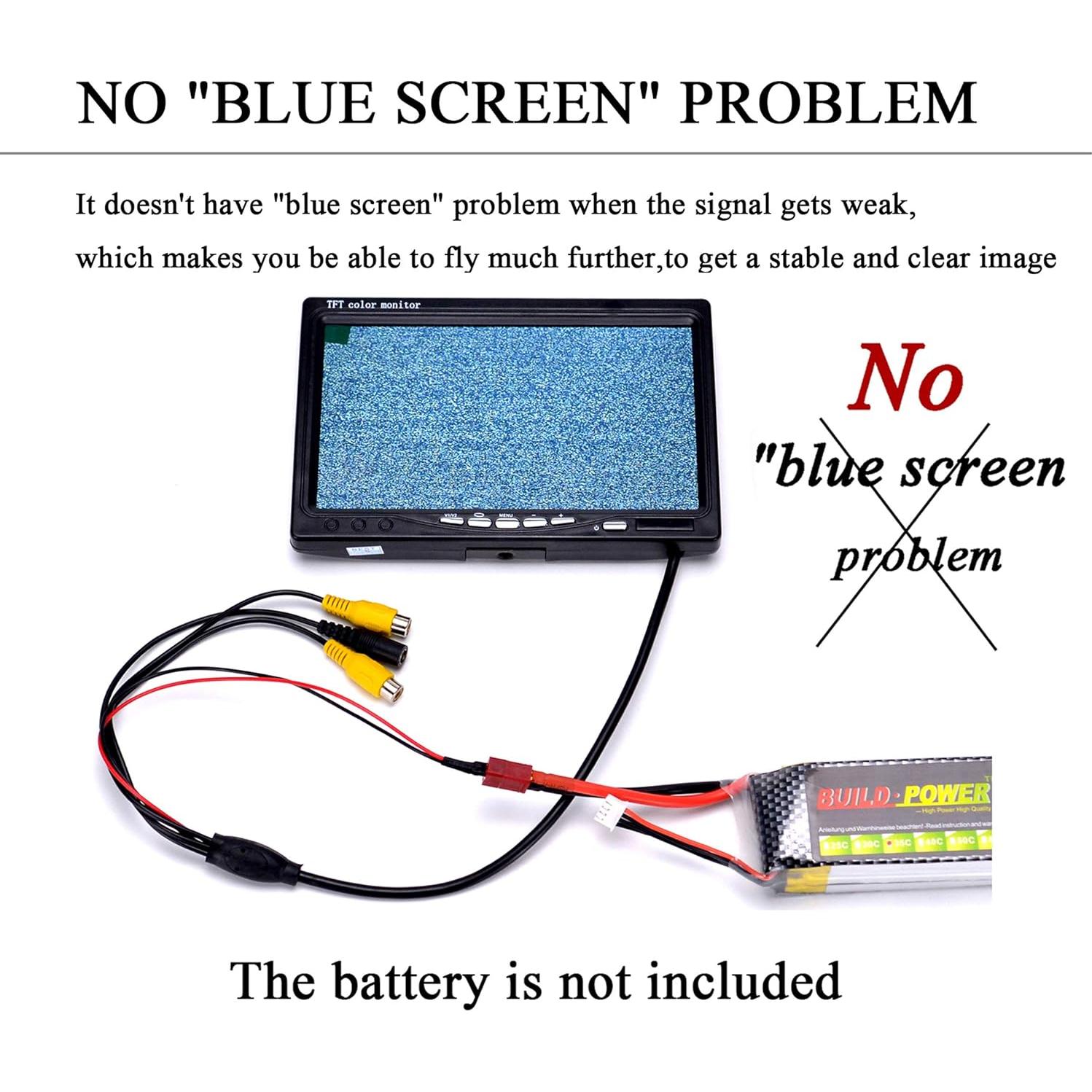 Monitor FPV 7" LongJinSheng LCD 1024x600 con Capota Solar