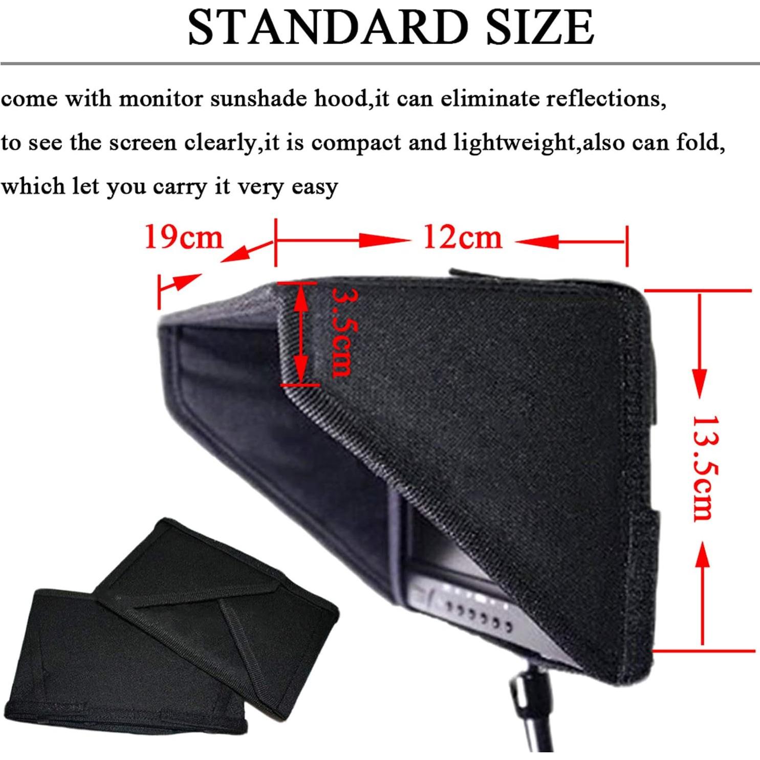 Monitor FPV 7" LongJinSheng LCD 1024x600 con Capota Solar