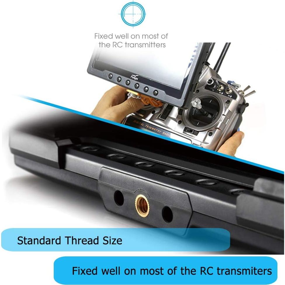 Monitor FPV Flysight Black Pearl RC801 7" 5.8GHz DVR Batería