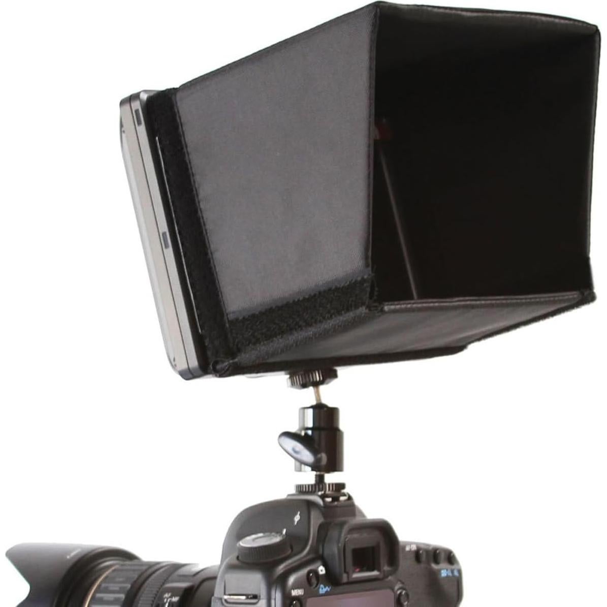 Capota Sombrilla ProAm USA para Monitores LCD 7" - Nylon Negro