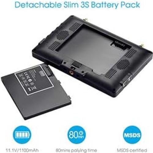 Monitor FPV Flysight Black Pearl RC801 7" HD 1024x600 con DVR