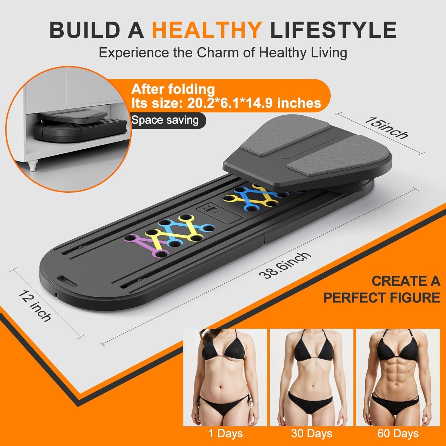 Tabla de Pilates Canlanmu Multifuncional Plegable 150kg