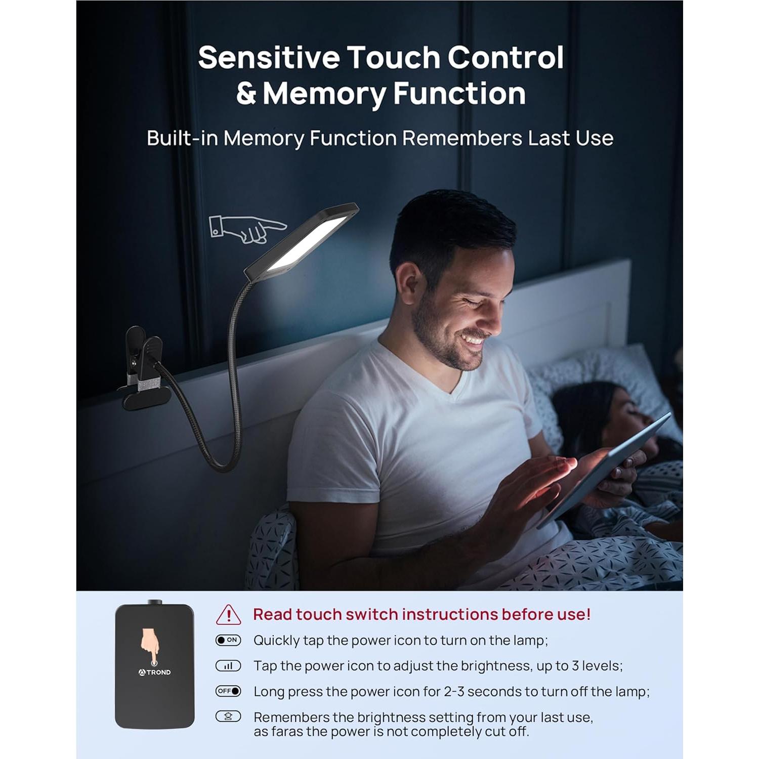 Lámpara de Escritorio LED TROND Halo 9W-C Regulable 1000LM