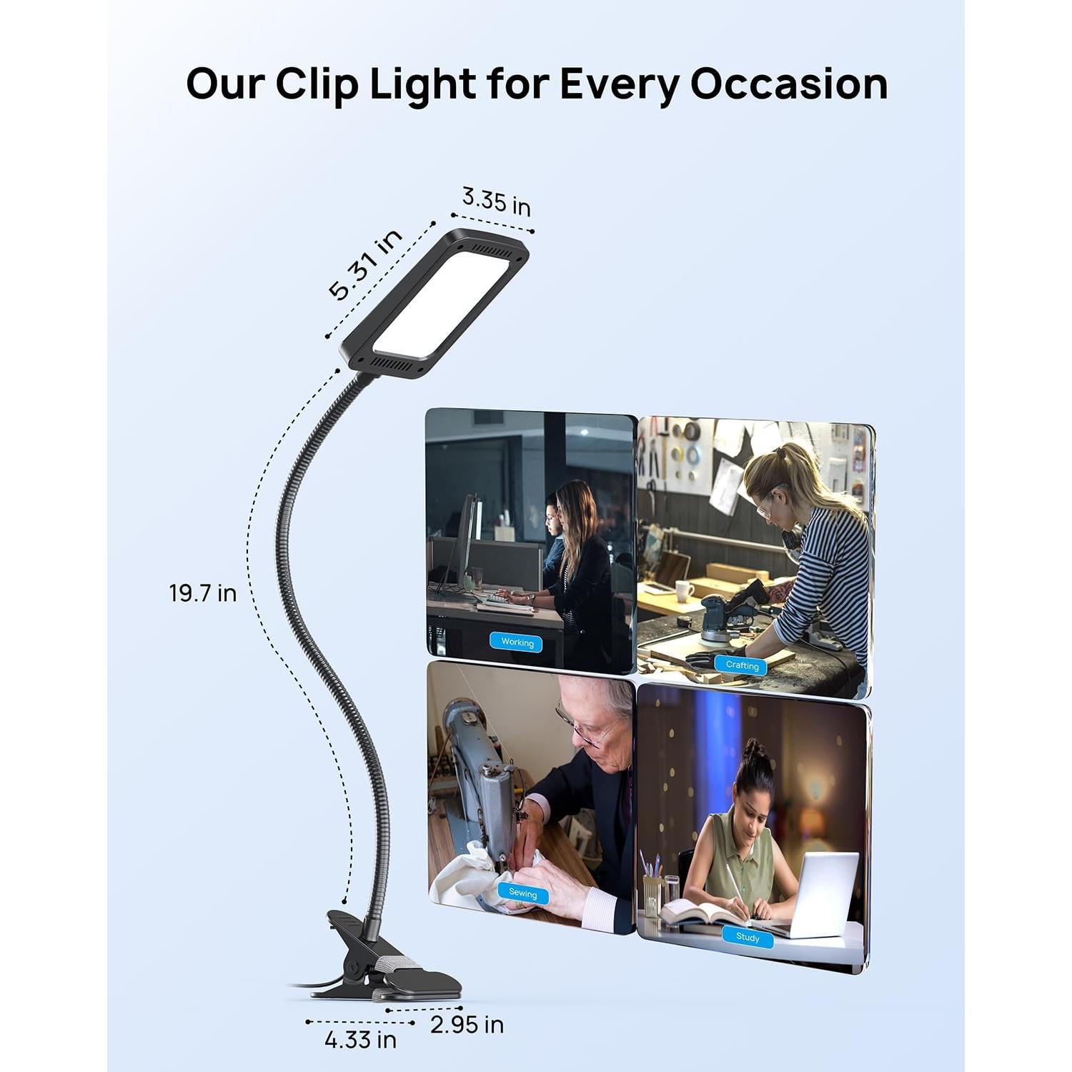 Lámpara de Escritorio LED TROND Halo 9W-C Regulable 1000LM