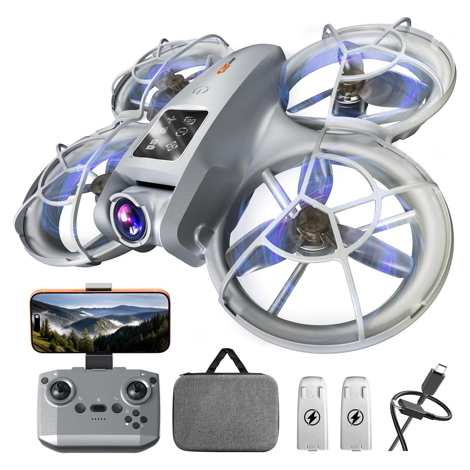 Drone Cuadricóptero RC Wheat Run con Cámara y 2 Baterías