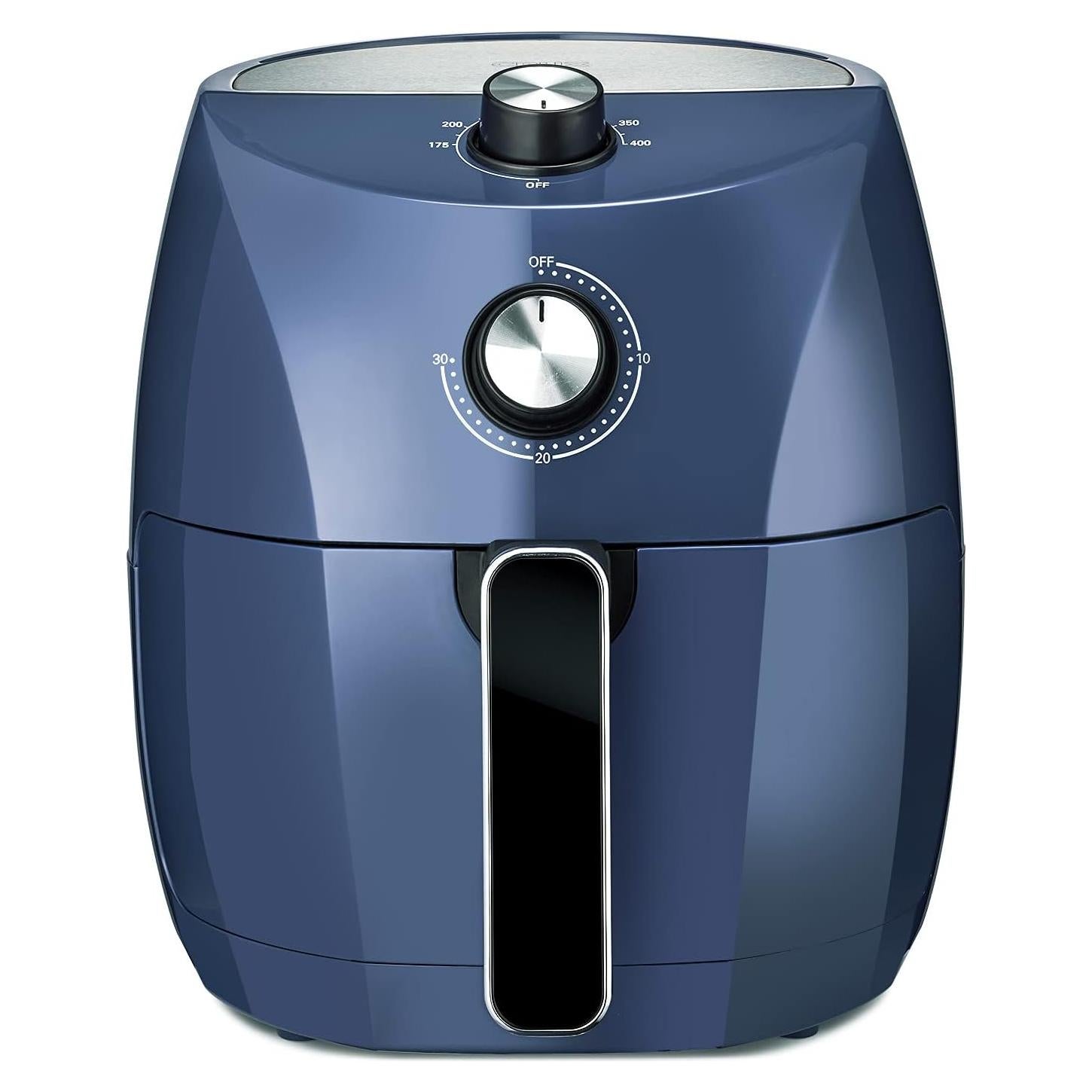 Freidora de Aire Crux 3.7L Digital, Sin Aceite, Azul