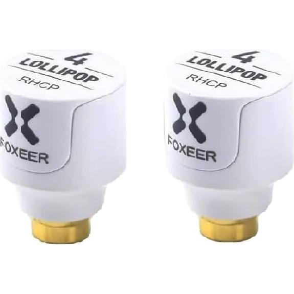 2 Antenas Lollipop 4 Foxeer 5.8GHz RHCP 2.5dBi para Drones