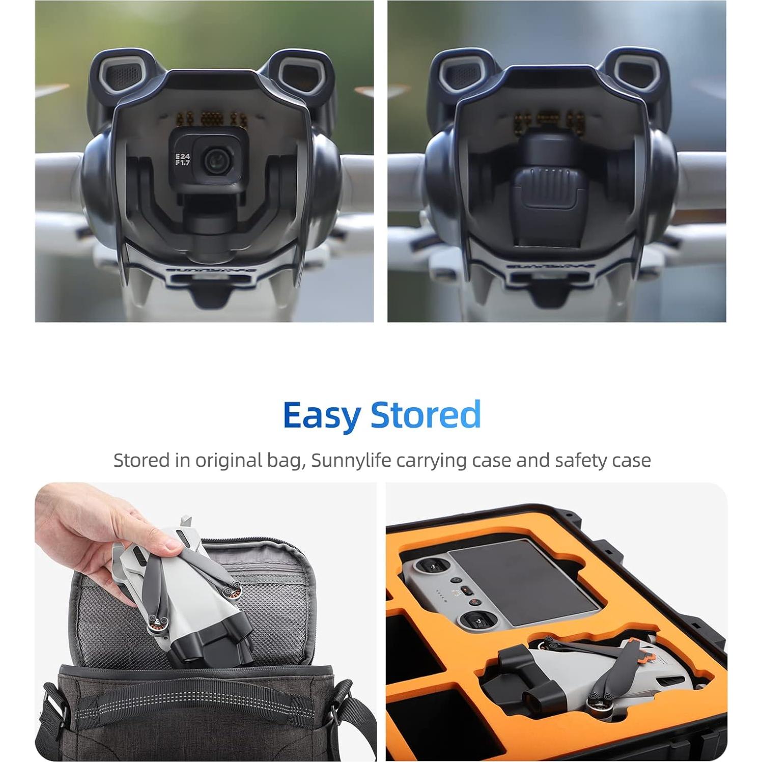 Capucha de Lente FSIDIWT para Dron DJI Mini 3 - Parasol Antirreflejo