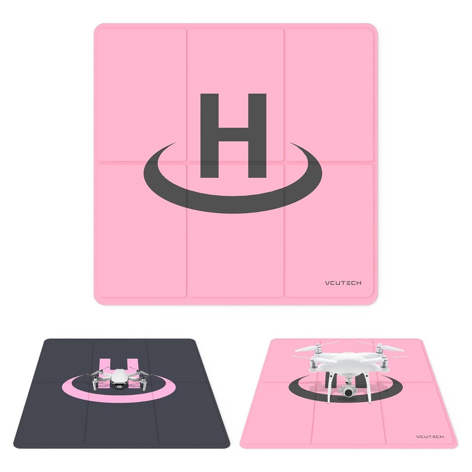 Plataforma de Aterrizaje para Drones VCUTECH 65 cm Rosa