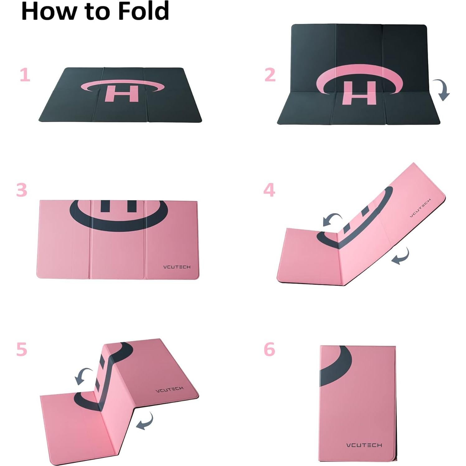 Plataforma de Aterrizaje para Drones VCUTECH 65 cm Rosa