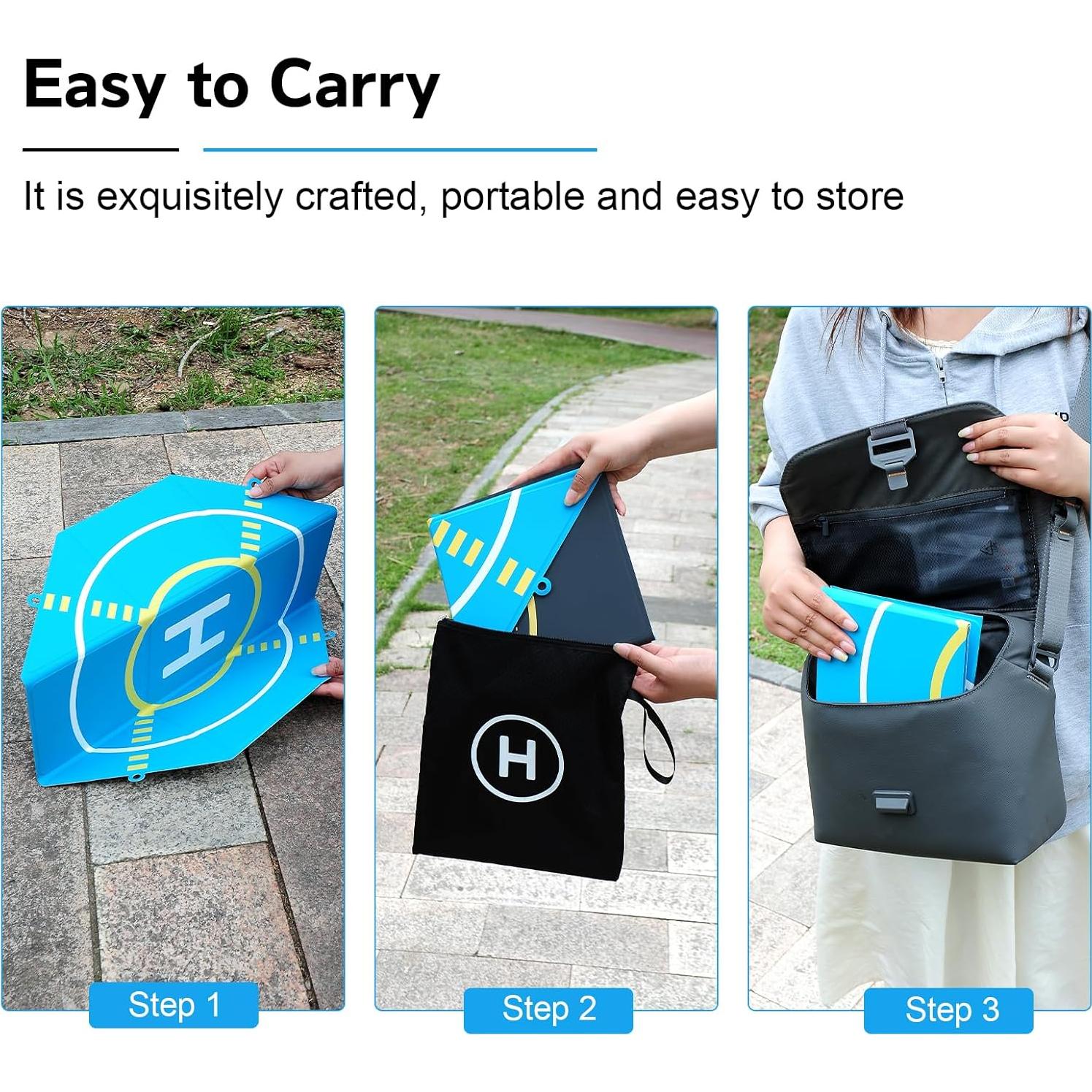 Alfombrilla de Aterrizaje Plegable 51cm Jaming Drones RC