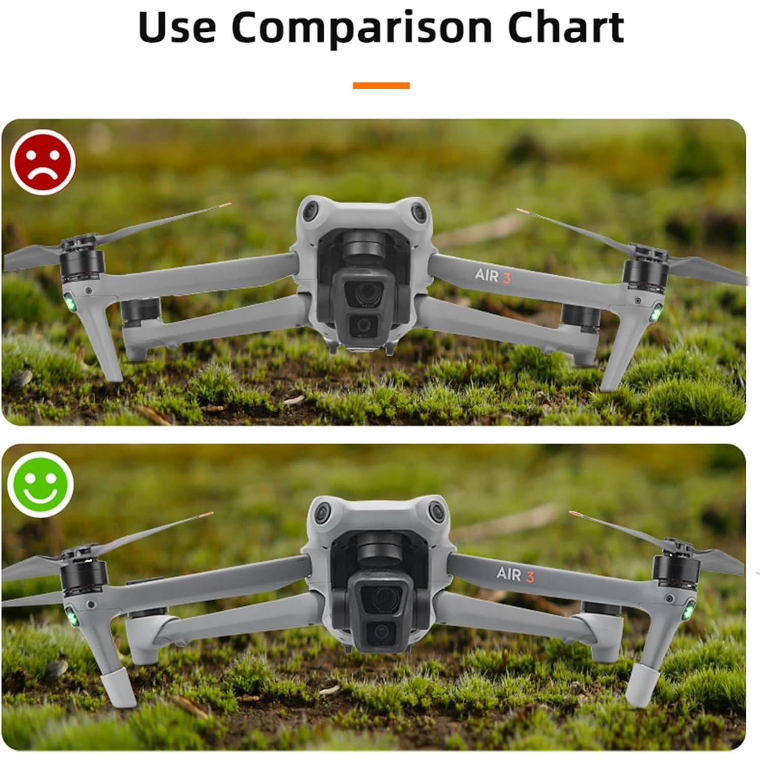 Funda de almohadilla de silicona Wtohoby para DJI AIR 3S - 4 Piezas